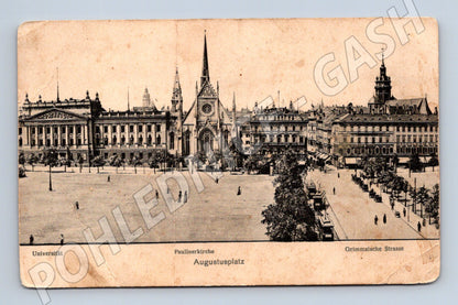 Pohlednice Augustusplatz Lipsko historická pohlednice (M7634)