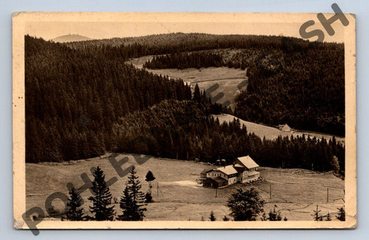 Pohlednice Krkonoše Pec Jelení louka ČSR (M765)