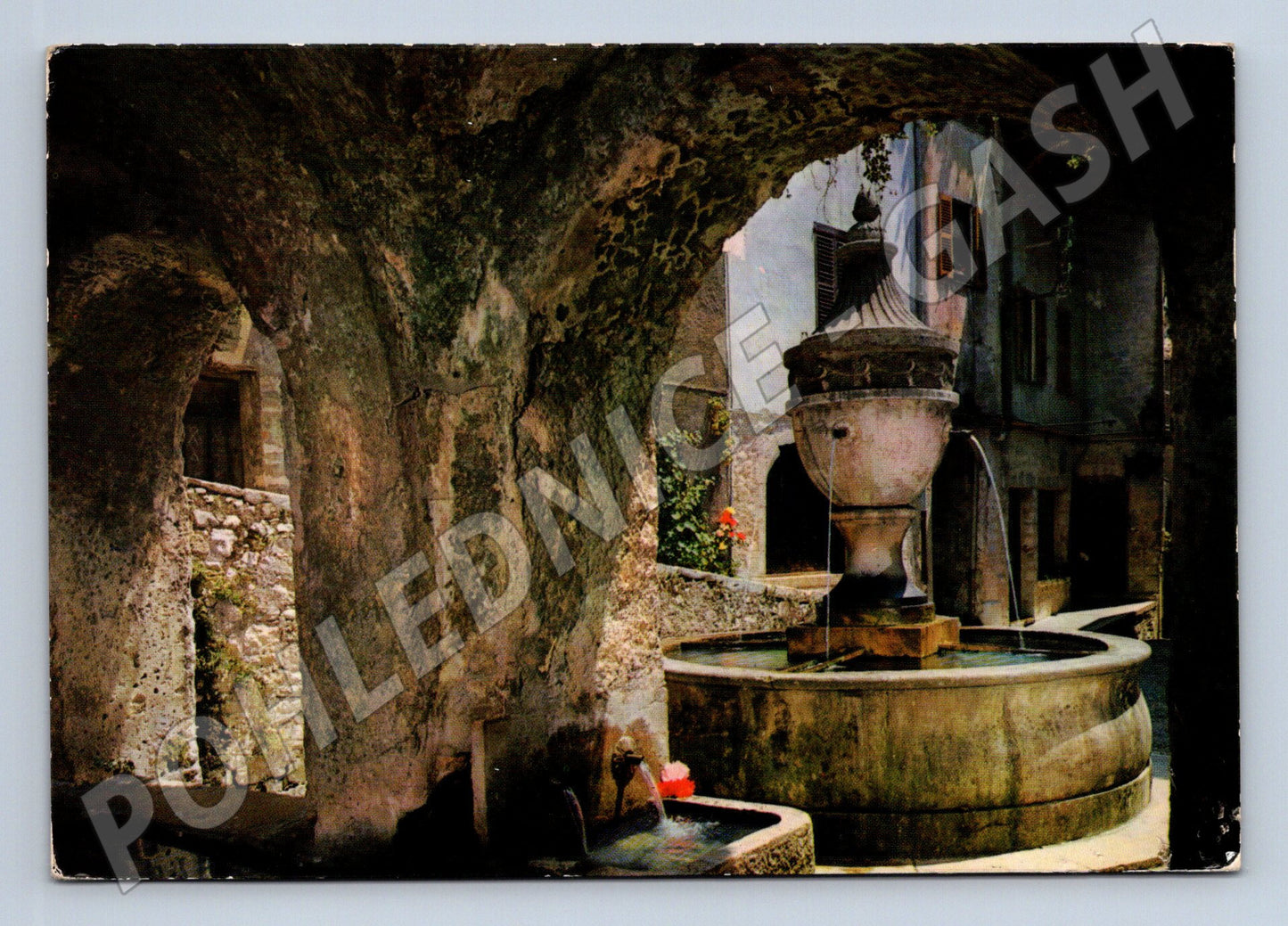 Postcard Saint Paul 1960 fountain sent to Czechoslovakia (M7652)