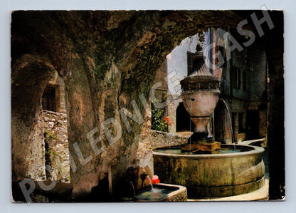 Postcard Saint Paul 1960 fountain sent to Czechoslovakia (M7652)