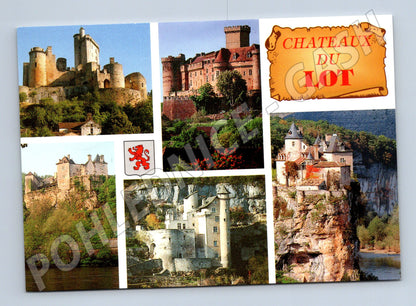 Postcard Châteaux du Lot castles and chateaux of France (M7659)