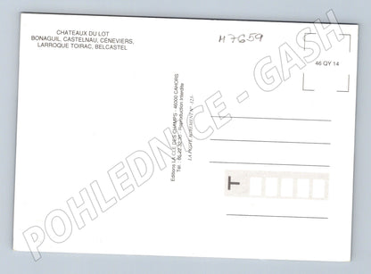 Postcard Châteaux du Lot castles and chateaux of France (M7659)