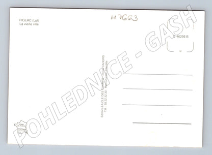 Postcard Figeac historic town France collage (M7663)