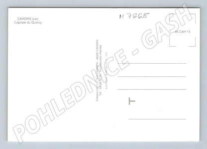 Postcard Cahors Pont Valentré panorama multiple views (M7665)