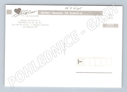 Postcard Marseille panorama and Château d'If France (M7668)