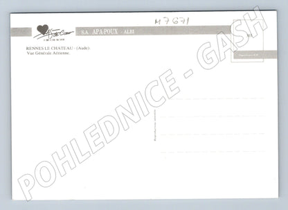 Postcard Rennes le Château aerial view France (M7671)