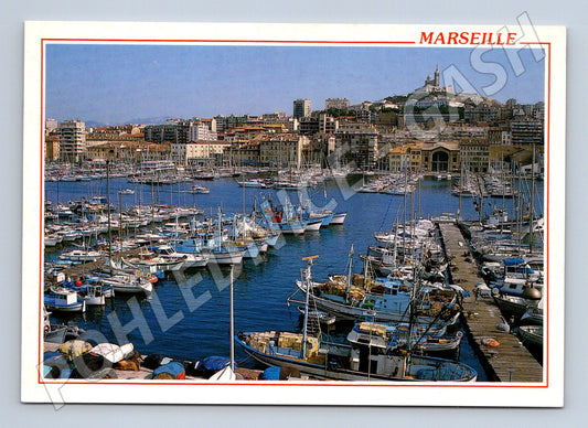 Postcard Marseille old port France postcard (M7672)