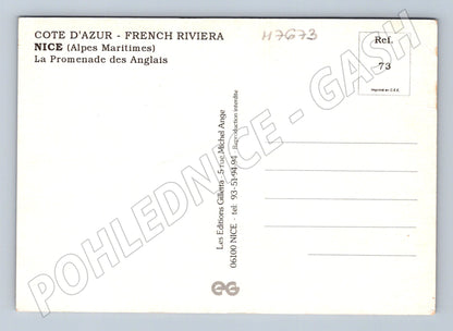 Postcard Nice Promenade des Anglais Côte d'Azur (M7673)
