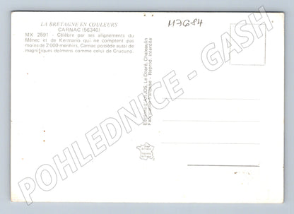 Pohlednice Megalitické památky Carnac Francie (M7684)