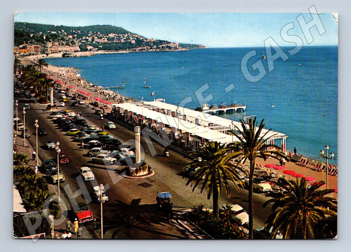Pohlednice Nice Promenade des Anglais 1968 razítko (M7689)