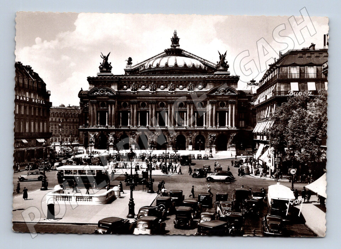Postcard Paris Place de l'Opéra Opéra Garnier 30 years (M7692)