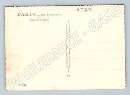 Postcard Paris Place de l'Opéra Opéra Garnier 30 years (M7692)