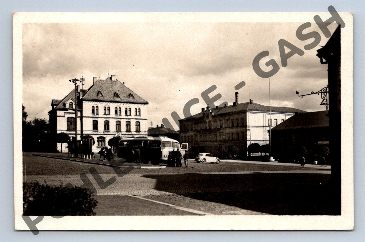 Pohlednice Varnsdorf autobus doprava ČSR (M770)