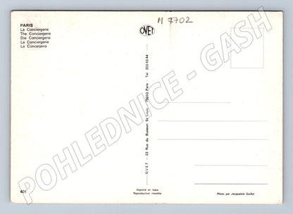 Postcard Paris La Conciergerie France postcard (M7702)