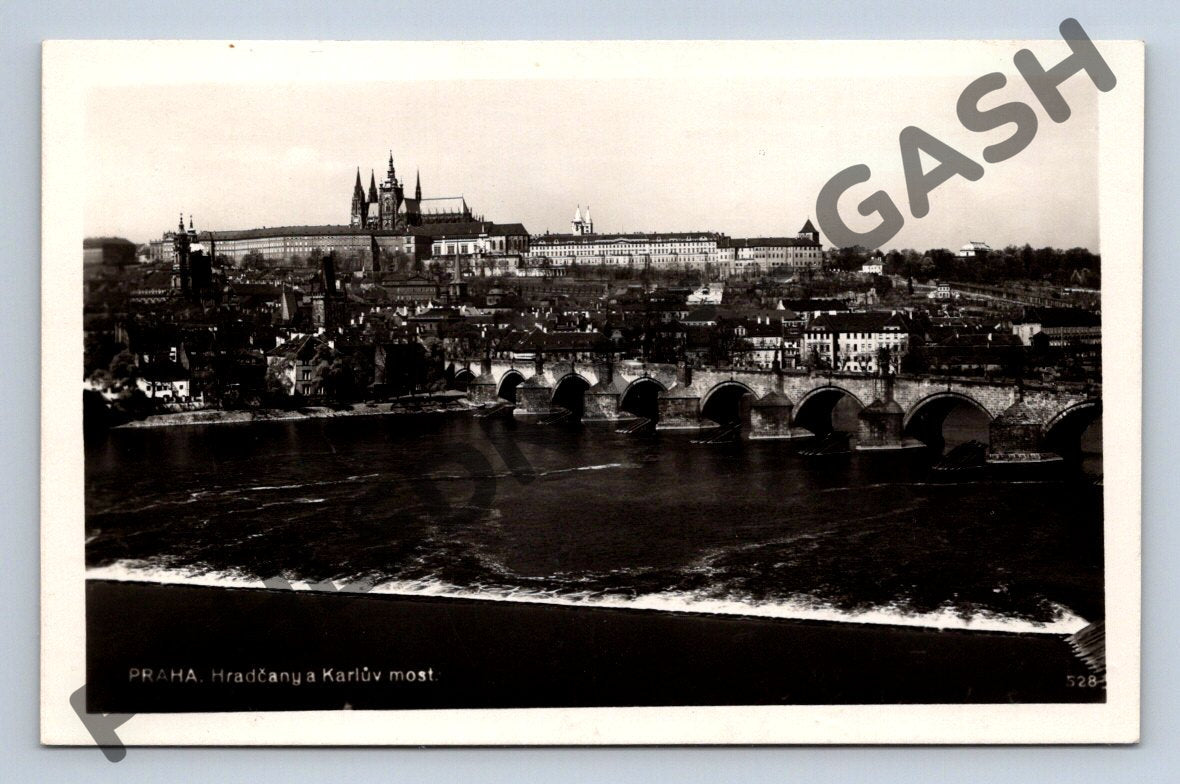 Pohlednice Praha Hradčany Karlův most ČSR (M771)