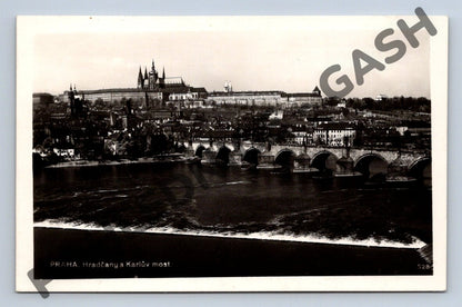 Pohlednice Praha Hradčany Karlův most ČSR (M771)