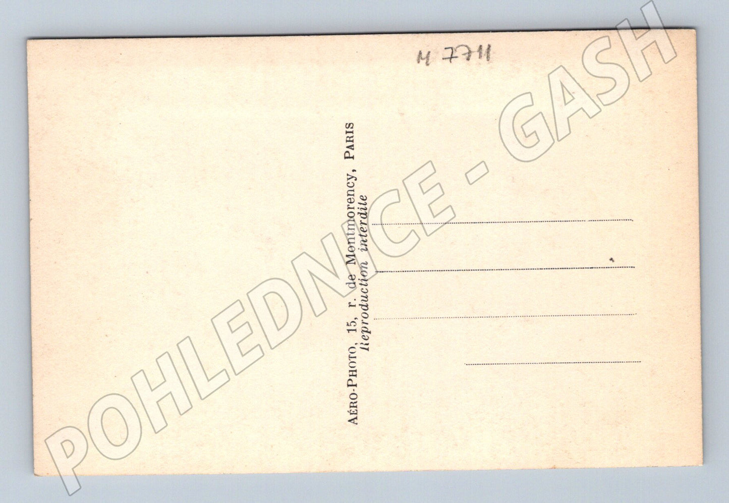 Postcard Paris Arc de Triomphe aerial view (M7711)