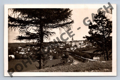 Pohlednice Žamberk zámek 1928 ČSR (M772)