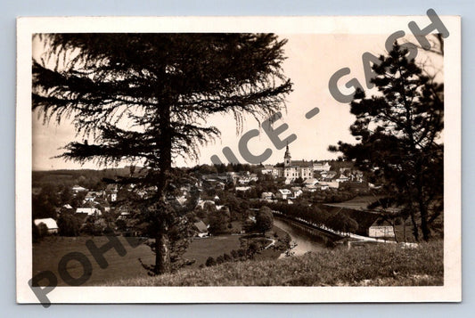 Pohlednice Žamberk zámek 1928 ČSR (M772)