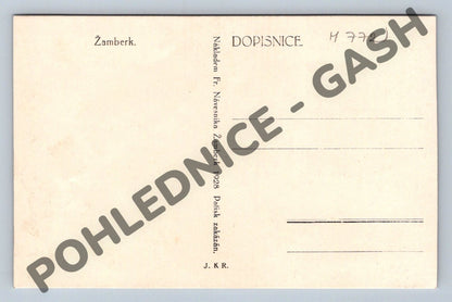Pohlednice Žamberk zámek 1928 ČSR (M772)