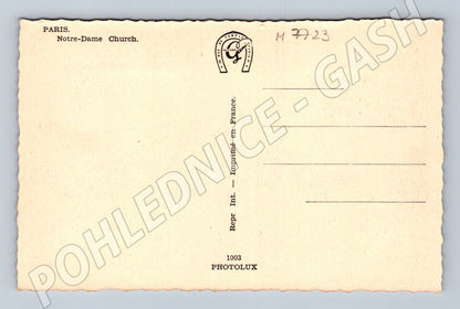 Postcard Paris Notre-Dame retro unused (M7723)