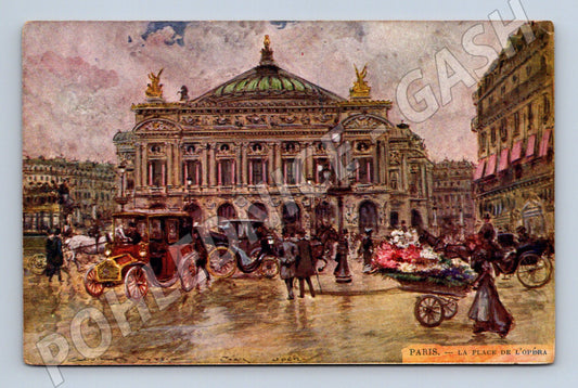 Pohlednice Paříž Place de l’Opéra Opéra Garnier kolor (M7725)