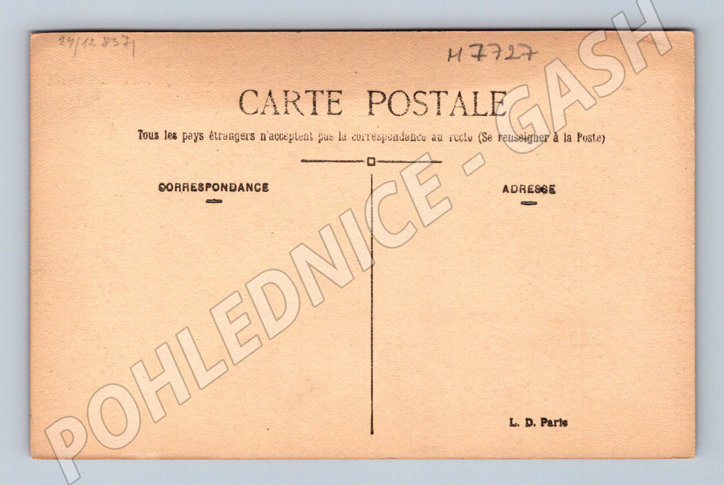 Pohlednice Paříž Arc de Triomphe du Carrousel stará (M7727)