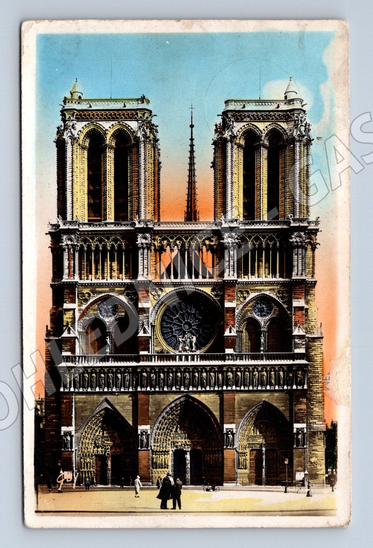 Postcard Paris Notre-Dame 1932 old postcard (M7728)