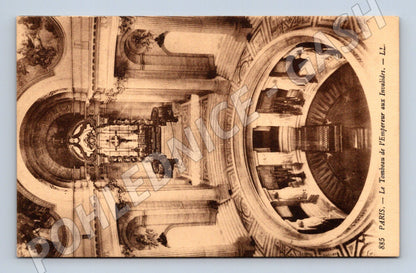 Postcard Paris Invalides tomb of Napoleon, unused (M7733)
