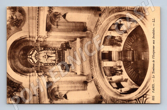 Pohlednice Paříž Invalidovna hrob Napoleona neprošlá (M7733)