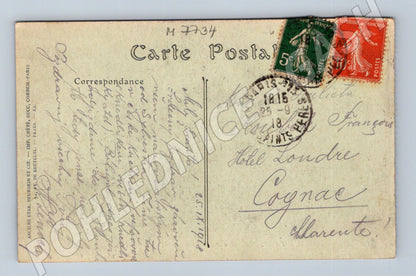 Pohlednice Paříž kostel Madeleine 1916 frankovaná (M7734)