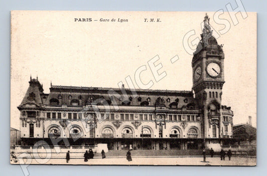Pohlednice Paříž Gare de Lyon staré nádraží (M7735)