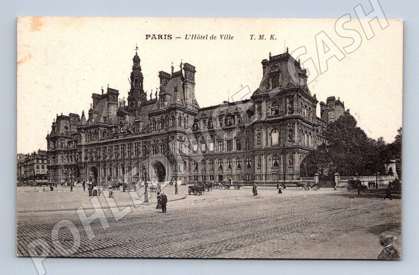 Postcard Paris Hôtel de Ville old town hall (M7736)