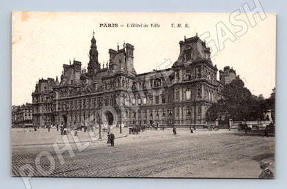 Postcard Paris Hôtel de Ville old town hall (M7736)