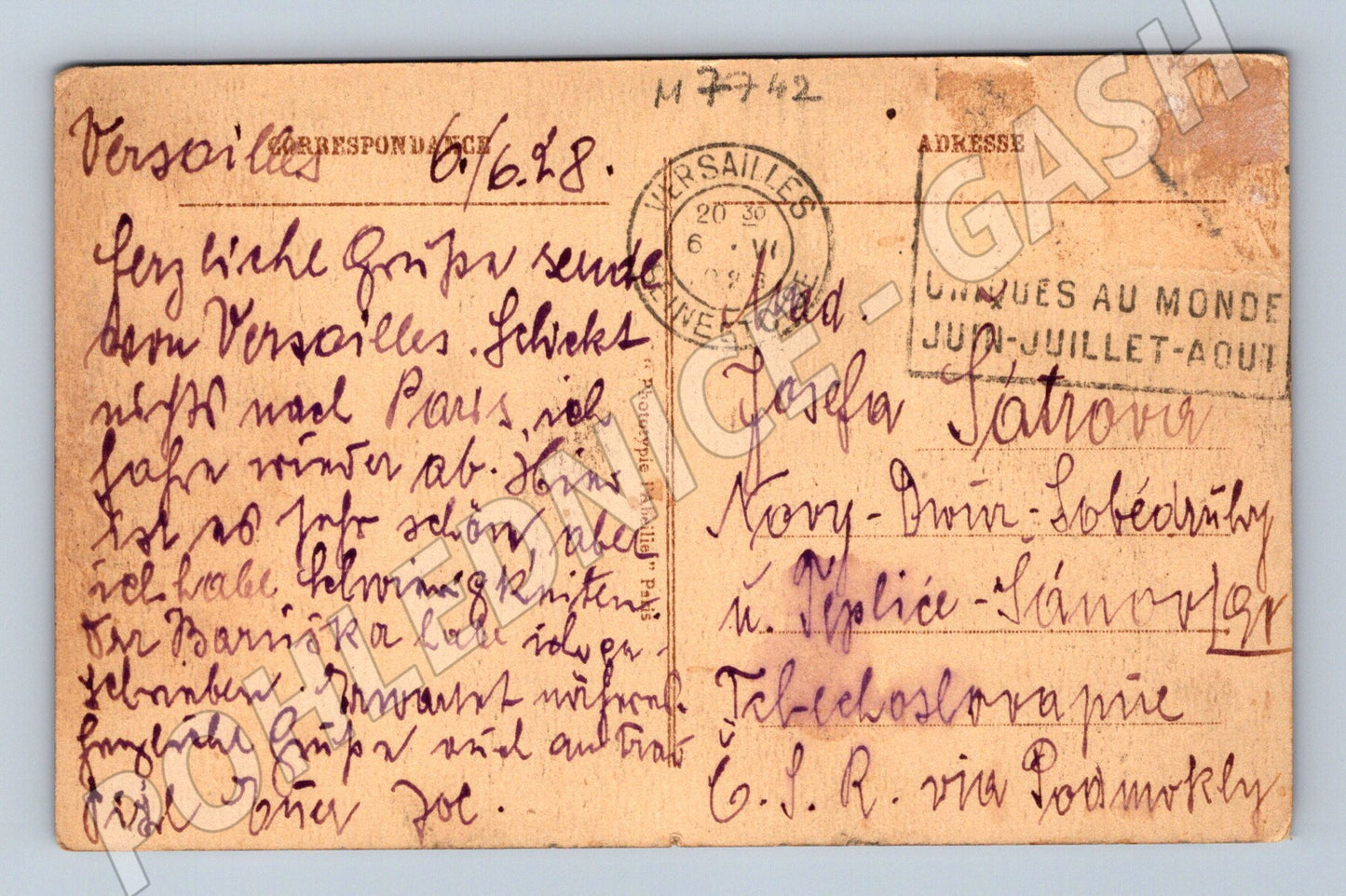 Pohlednice Paříž Trocadéro a Pont d’Iéna 1928 (M7742)