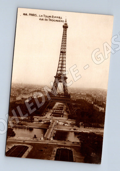 Pohlednice Paříž Eiffelova věž vue du Trocadéro (M7743)