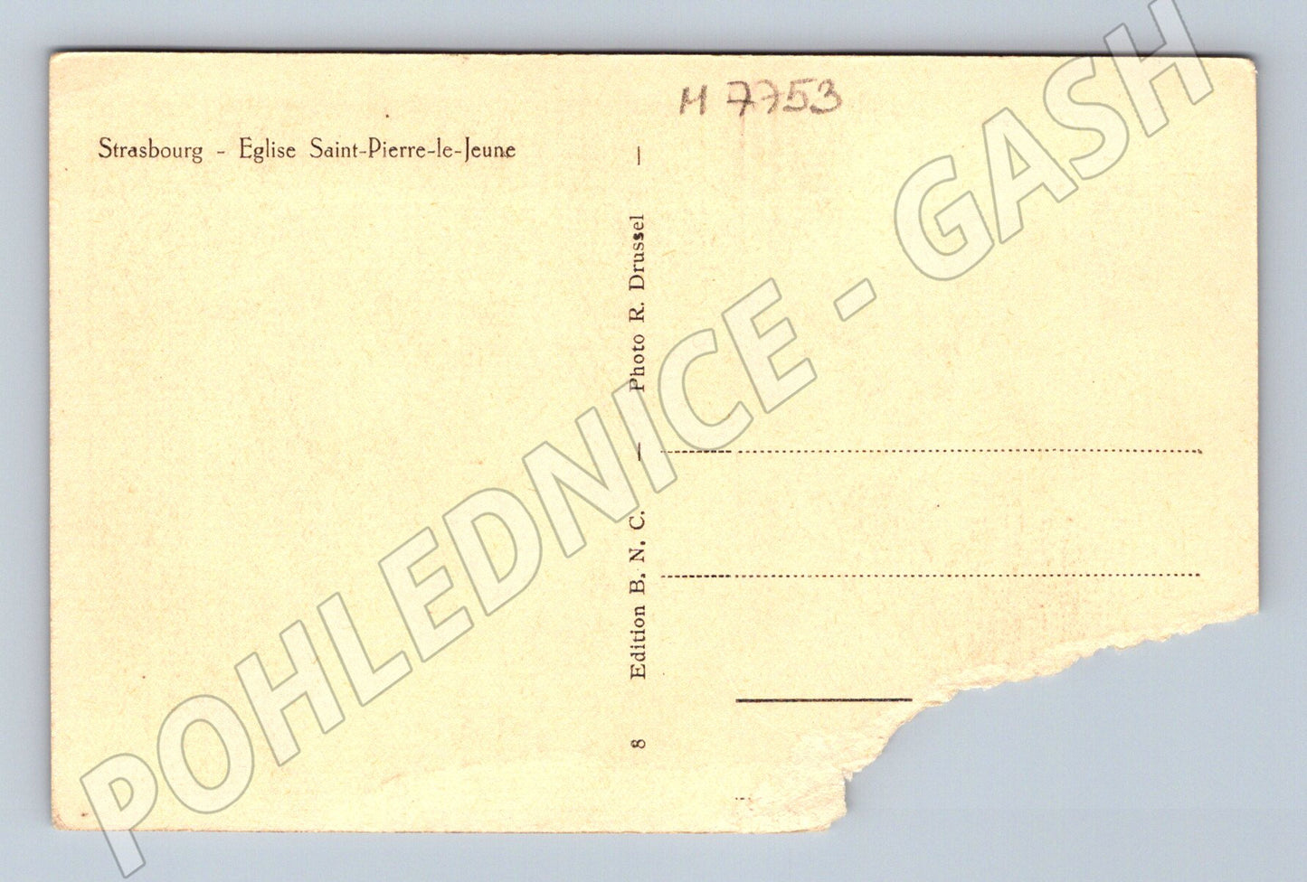 Pohlednice Štrasburk kostel Saint Pierre le Jeune (M7753)