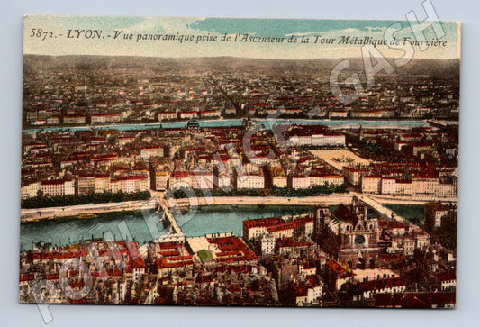 Pohlednice Lyon panorama z Tour Métallique Fourvière (M7755)