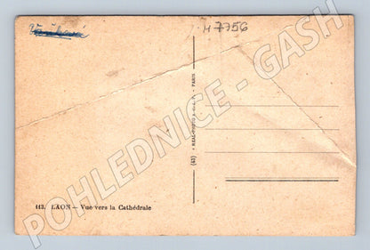 Pohlednice Laon katedrála historická pohlednice (M7756)