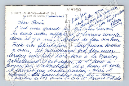 Pohlednice Châlons sur Marne most přes Marne (M7759)