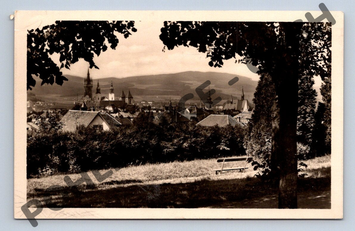 Pohlednice Klatovy panorama města ČR (M776)