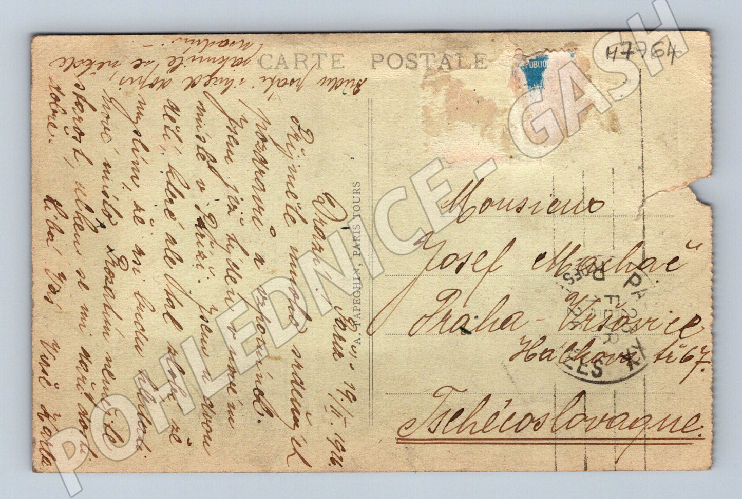 Pohlednice Versailles fontána Neptuna cca 1920 (M7764)