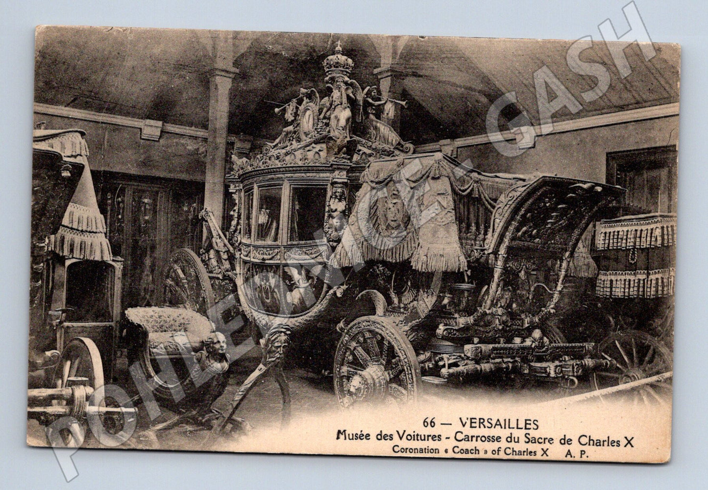 Pohlednice Versailles korunovační kočár Karla X (M7769)