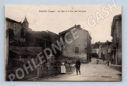 Pohlednice Darney Vosges most Rue des Fabriques (M7774)