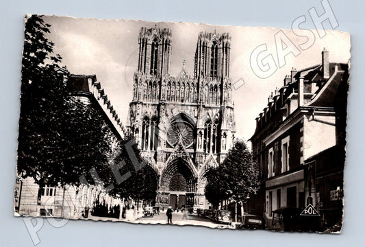 Pohlednice Reims katedrála Notre Dame 1953 (M7783)