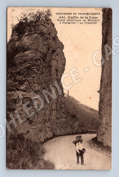 Pohlednice Franche Comté La Tranchée Route de Montier (M7786)