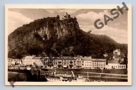 Pohlednice Děčín Labské nábřeží 1956 (M779)