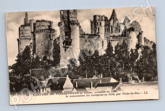 Pohlednice Château de Pierrefonds francouzský hrad (M7790)