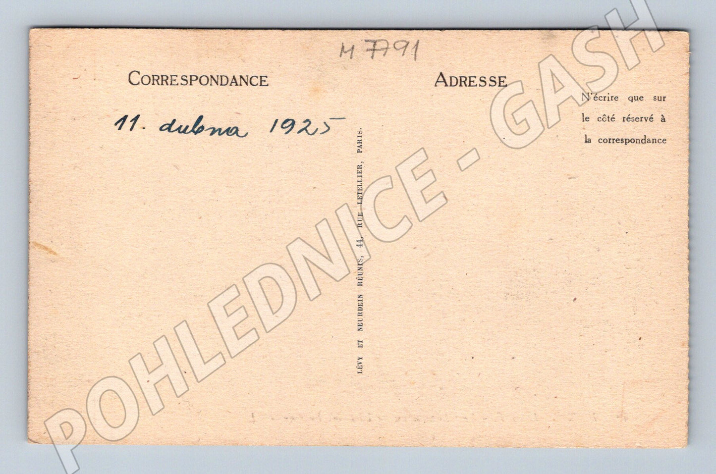 Pohlednice Rambouillet zámek pohlednice 1925 (M7791)