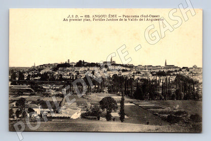 Pohlednice Angoulême panorama Sud Ouest historická (M7794)